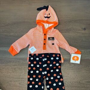 Little Me Halloween Hooded Bodysuit & Pants 6 months
